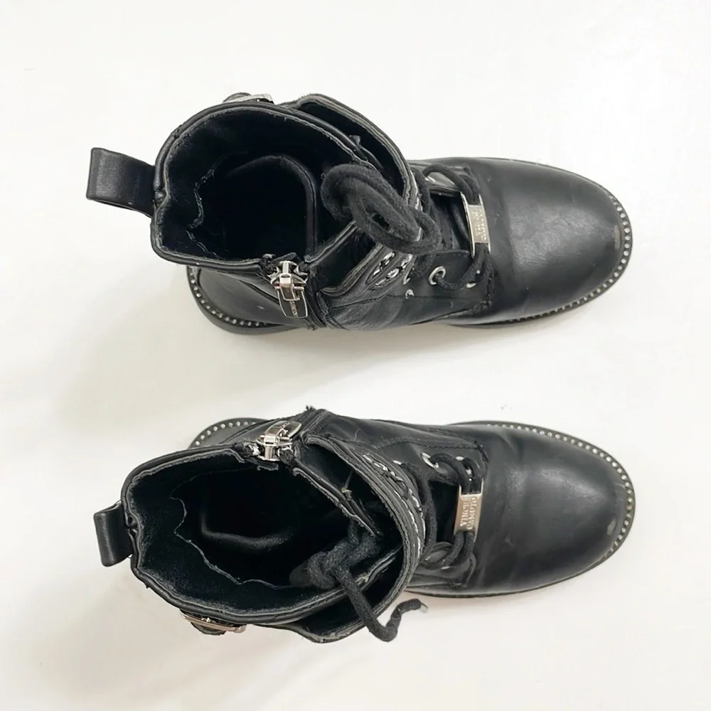 Vince Camuto toddler girls black moto boots